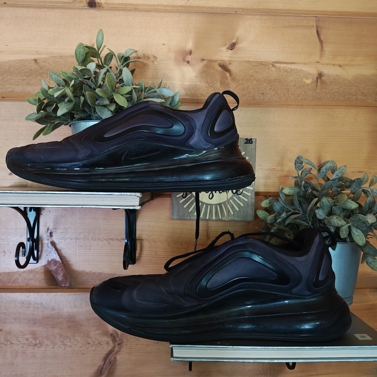 Nike Air Max 720 Total Eclipse - Size 11.5 Black Ao2924-004 Uk 10.5 Eur 45.5